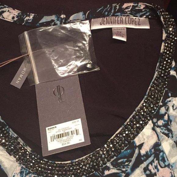 NWT size 14W J.Lo asymmetrical top - Picture 7 of 8